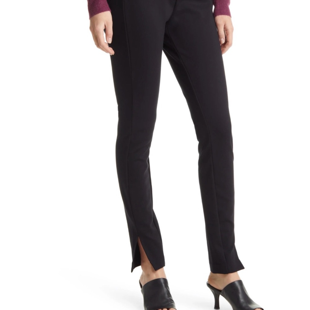 NWOT Nordstrom Black Everyday Ponte Pull On Leggings -Sz L